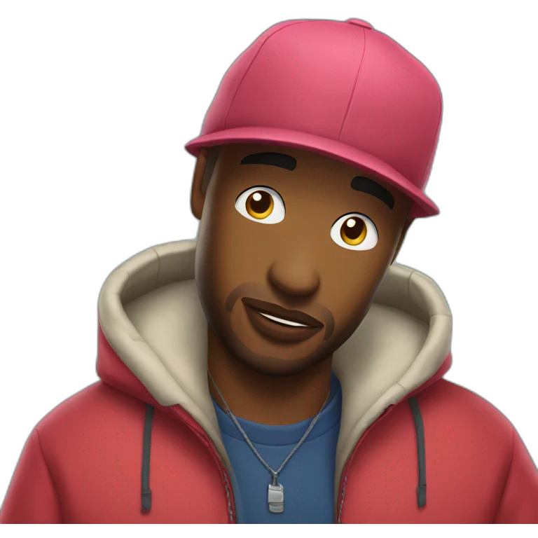 Mec cagoule rap emoji