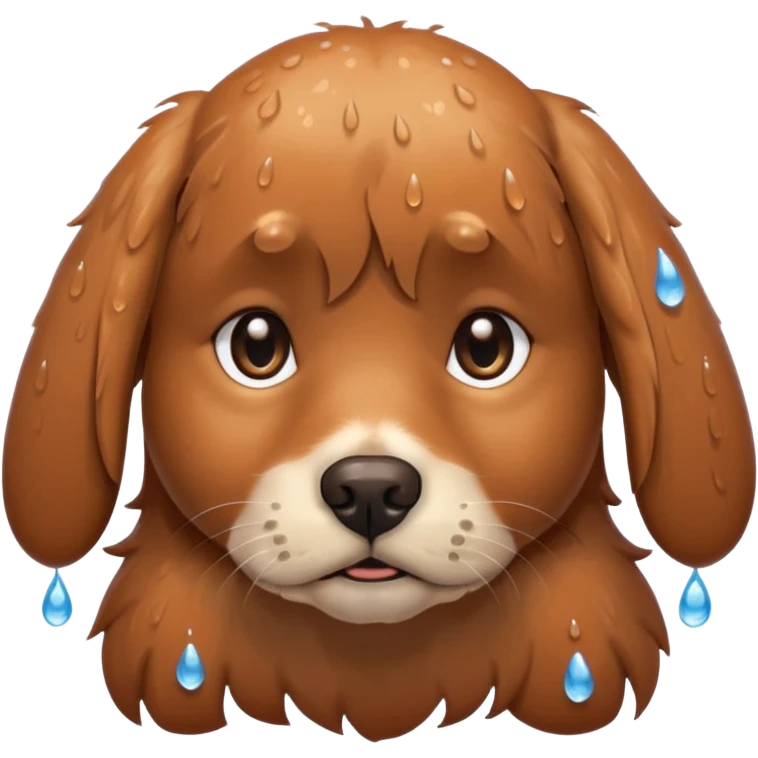 Bathing dog emoji