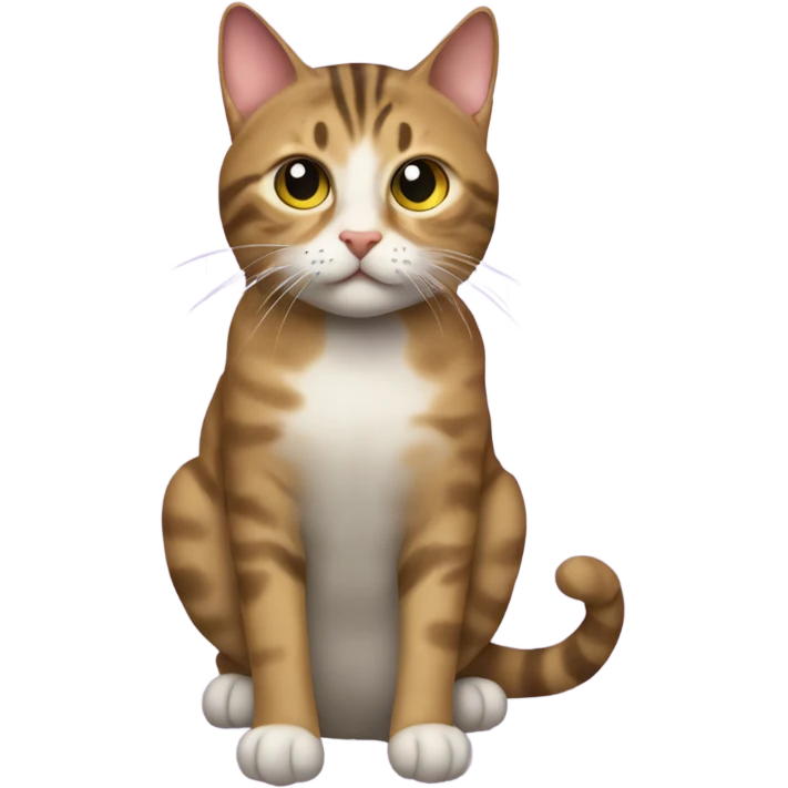 Tabby Cat in shower emoji