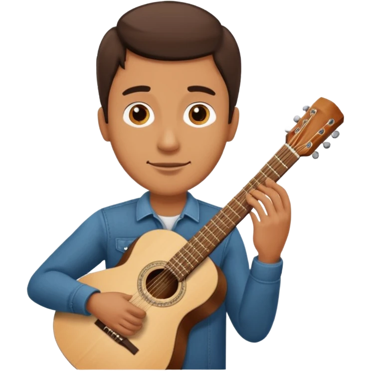 man holding guitar emoji