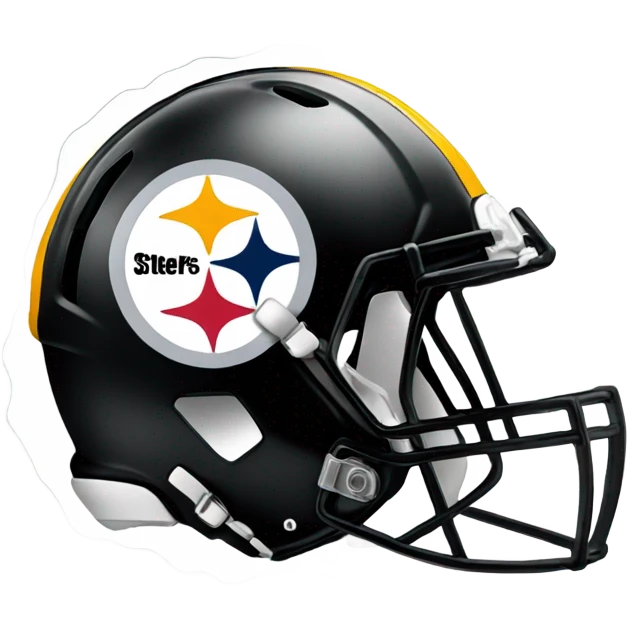 Steelers helmet with logo emoji