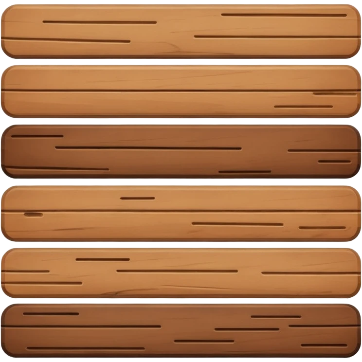 wood plank that has no holes in it.  emoji