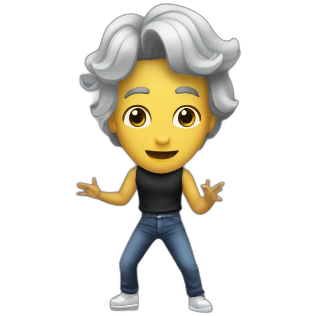 Quiero una sombra bailando música electrónica  emoji