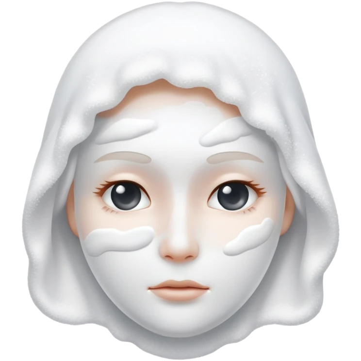 face in white powder emoji