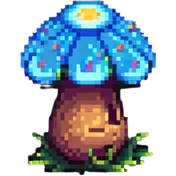 Glowing mushroom emoji