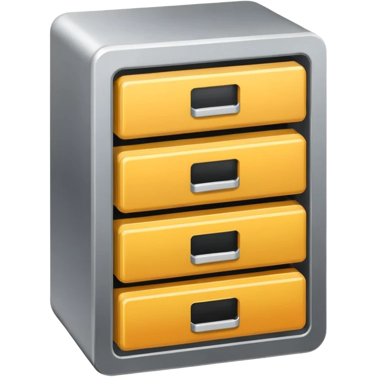 mac os compression archive icon, mechanical press emoji