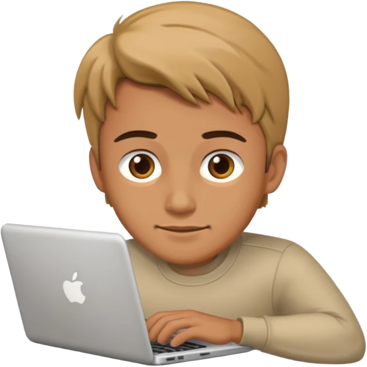 a man working on laptop emoji
