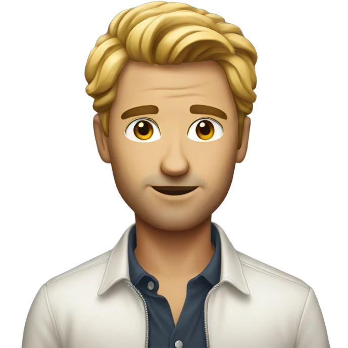stylish solo male portrait emoji