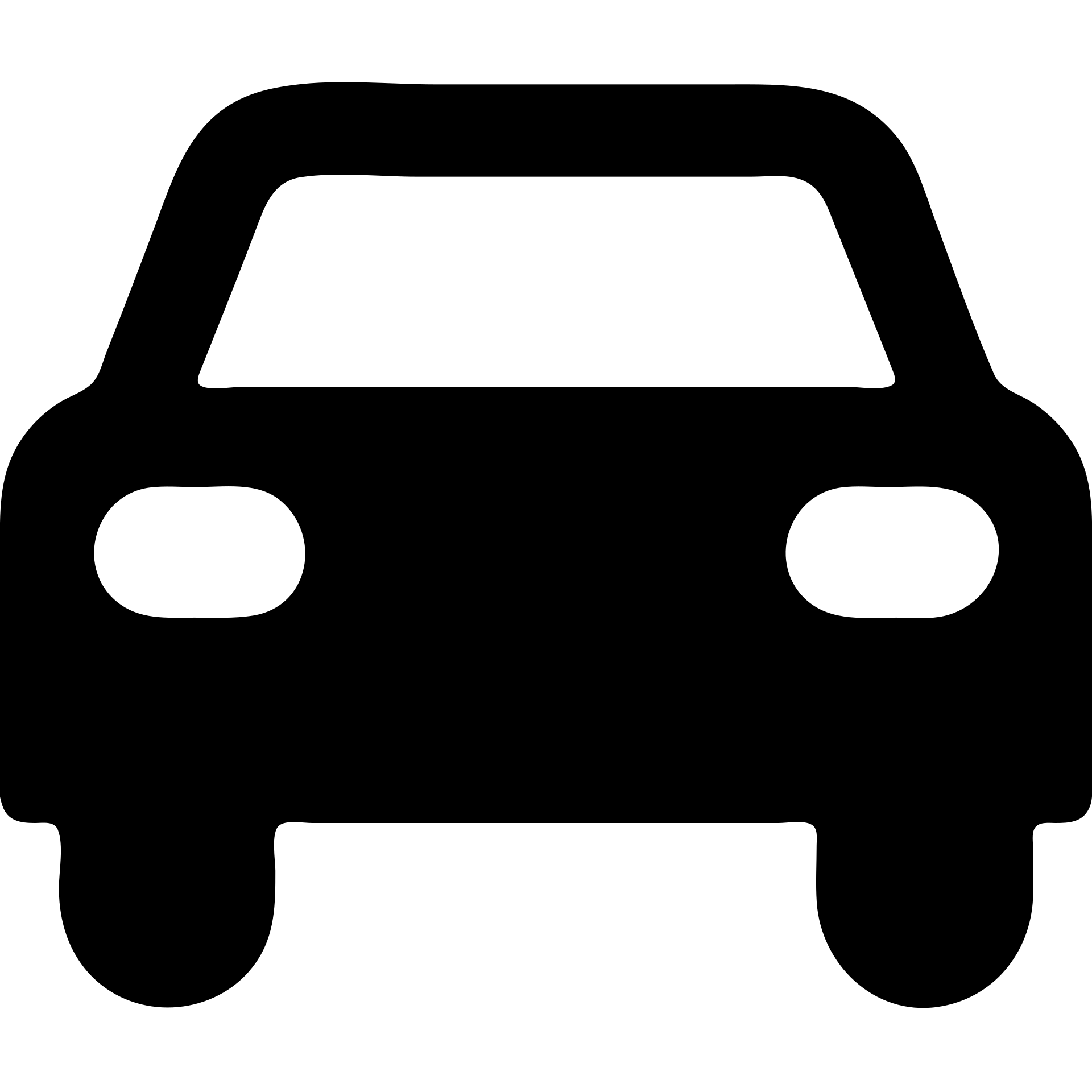 car, solid filled icon style, bold silhouette, minimal details emoji