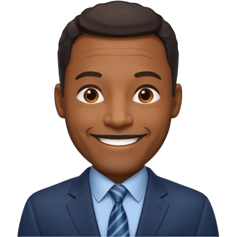 confident 50 year old  black male professional emoji