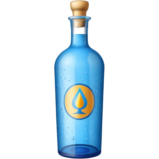 blue curaçao liquor bottle emoji