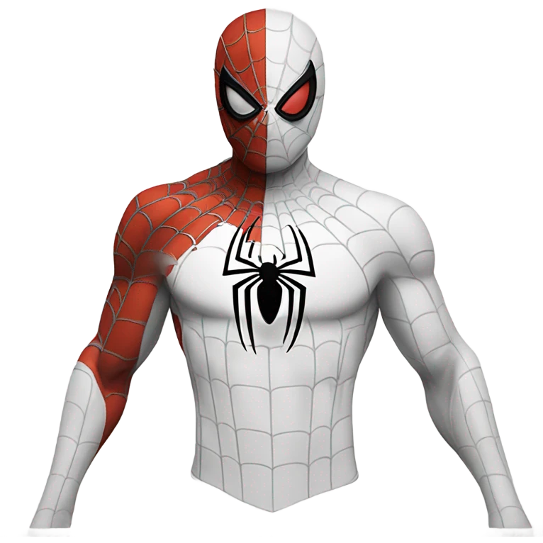 spider man white a small body emoji