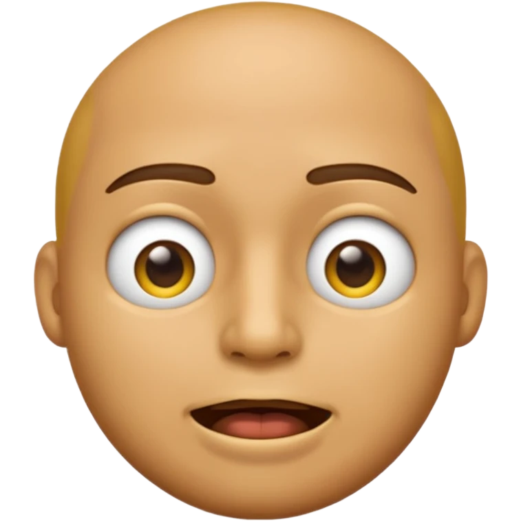 a yellow male emoji with a closed mouth emoji