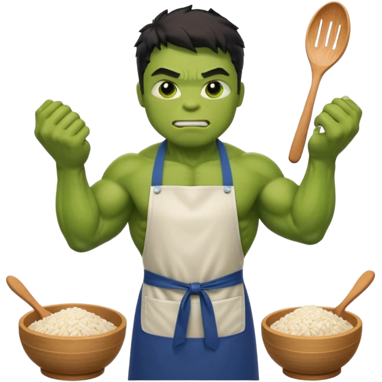 hulk fazendo arroz emoji