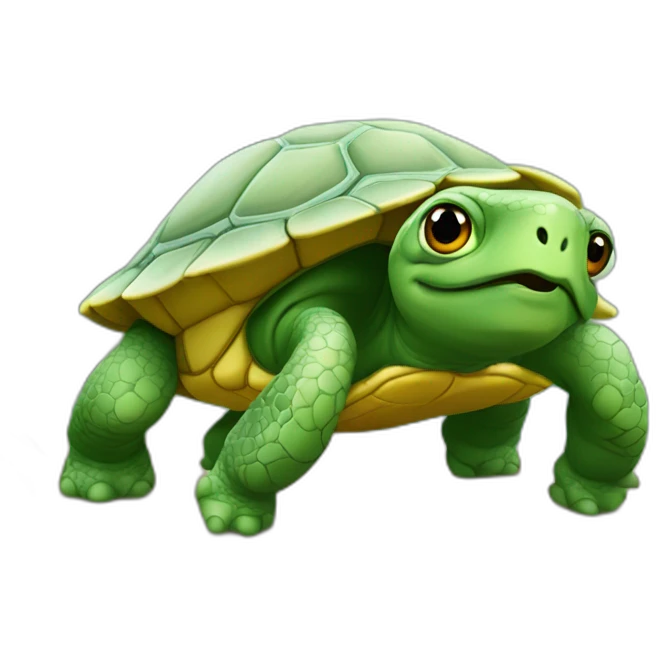 Tortue doight d'honneur emoji