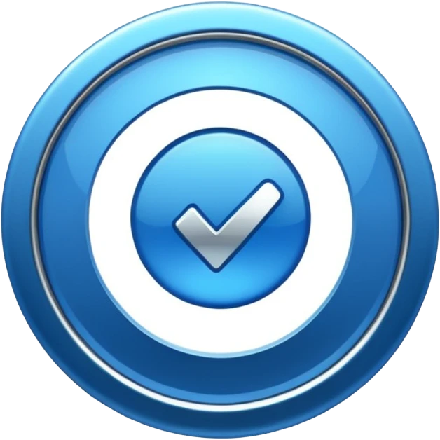 Blue verification badge emoji