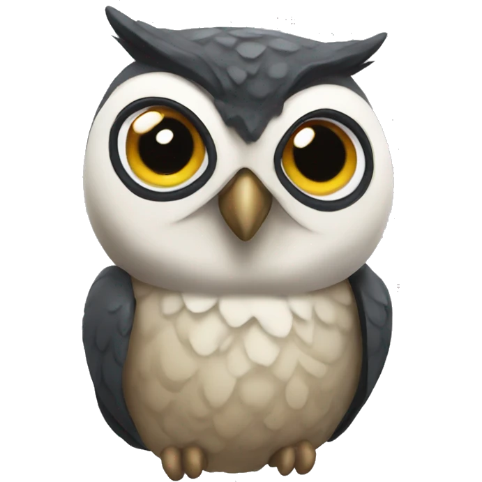 Just an owl head and wears freshness emoji