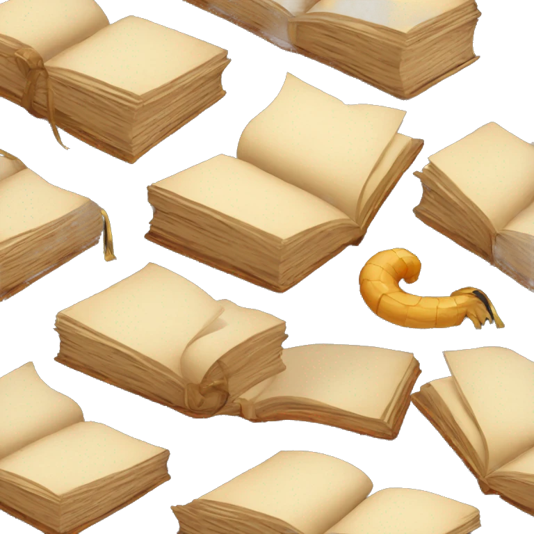 pile of books and scrolls, dungeons and dragons emoji