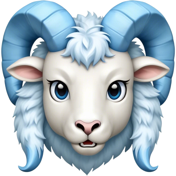 Unc chapel hill ram with light blue horns emoji