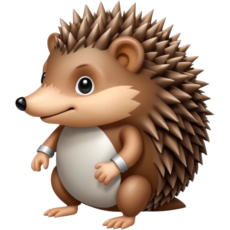 Hedgehog w broken arm emoji