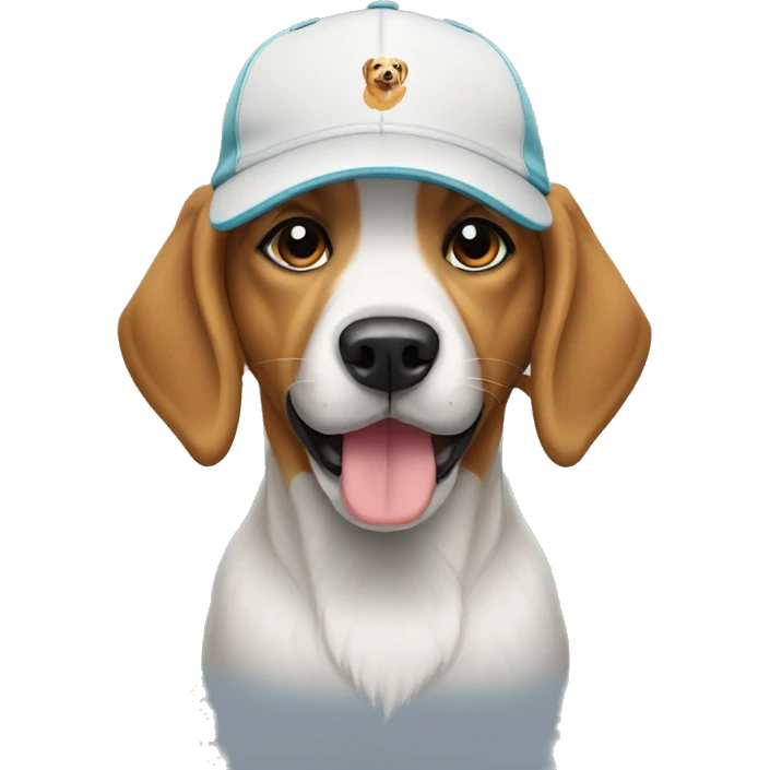 Dog wearing Polo Cap emoji