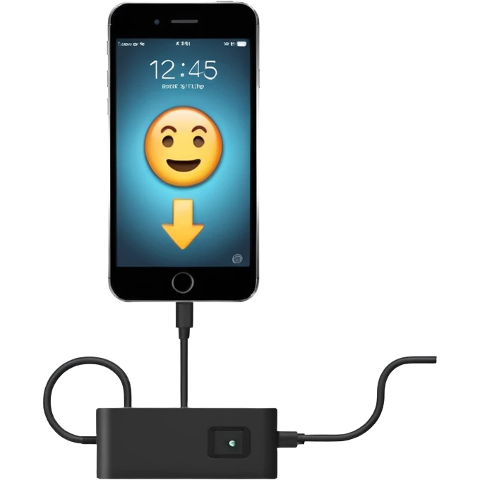 Phone charging  emoji