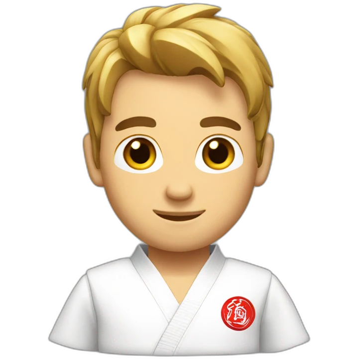 Handsome karate emoji