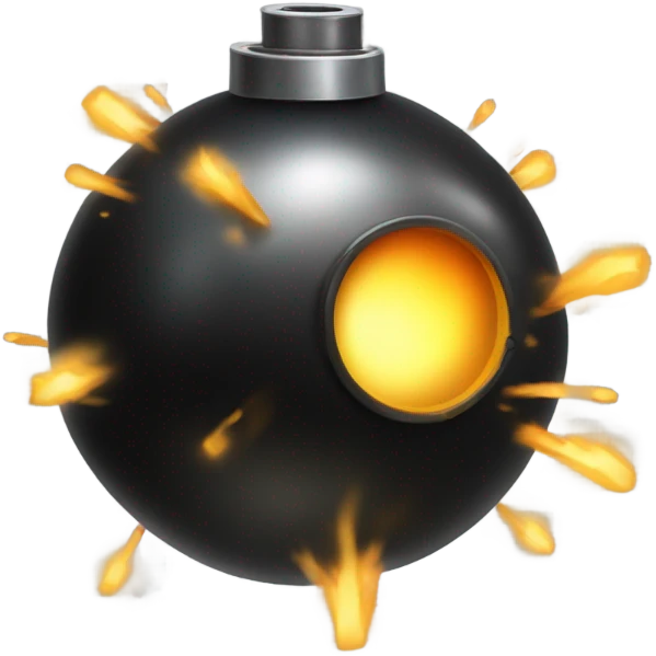 animated bomb emoji for Telegram emoji