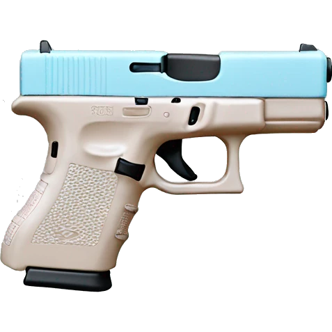 pastel blue glock emoji