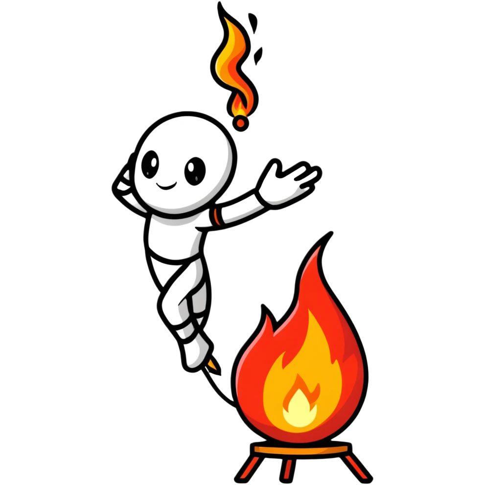 Fire performer emoji