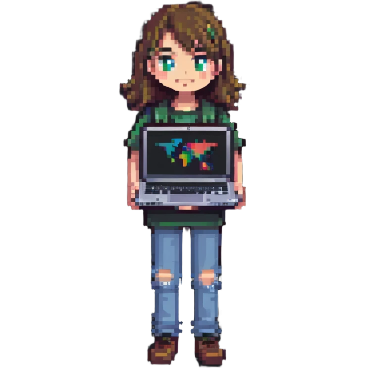 teenager with a laptop emoji