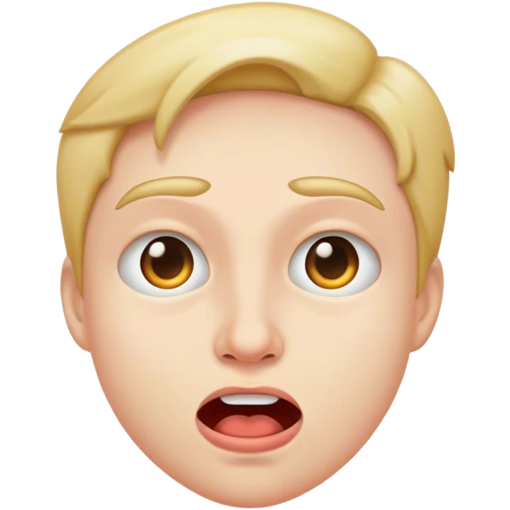 Mewing face emoji