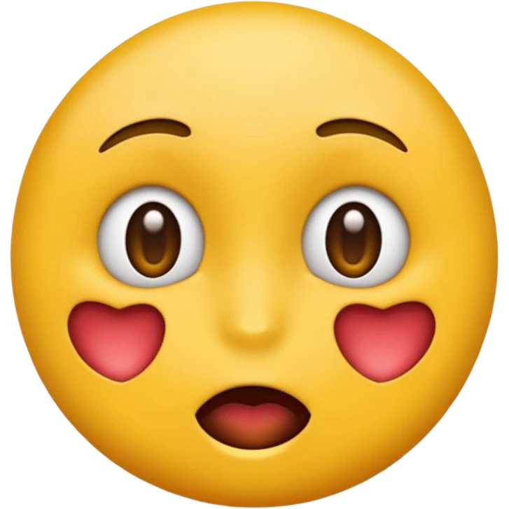 emoji visage avec la langue sortie et un cœur discret intégré dans le dessin emoji