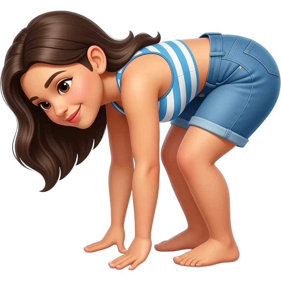 latina bending over emoji