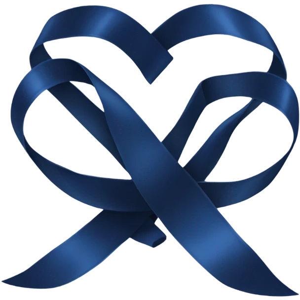 darkblue ribon emoji