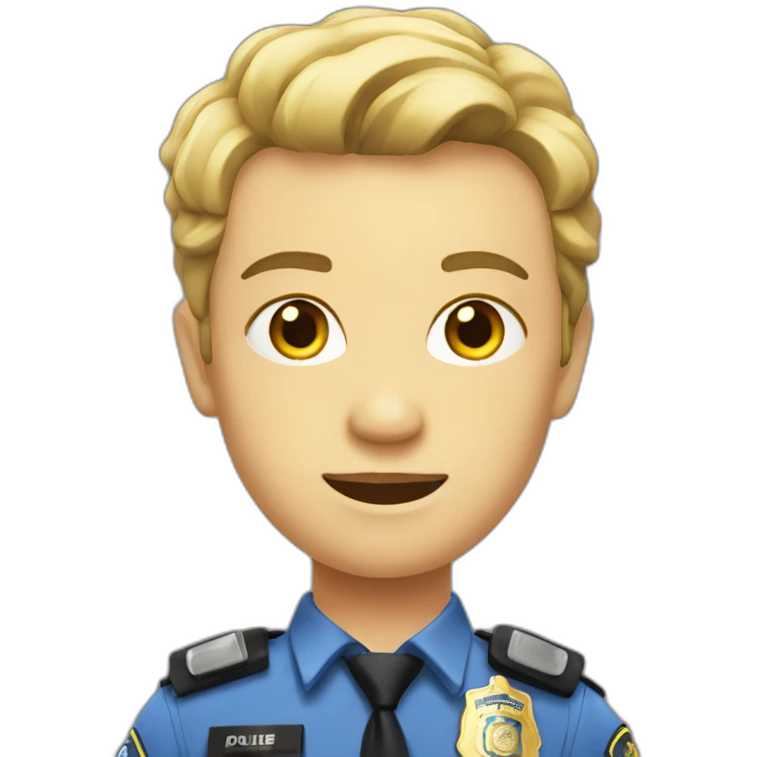 Police municipale emoji