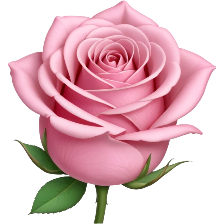 a pastel pink rose bud emoji