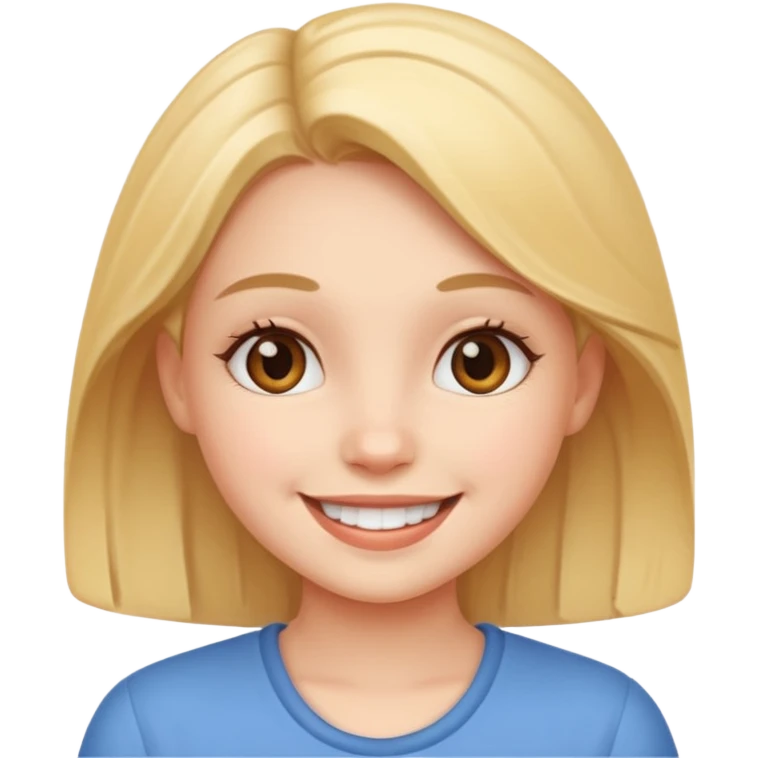 A cute girl emoji emoji