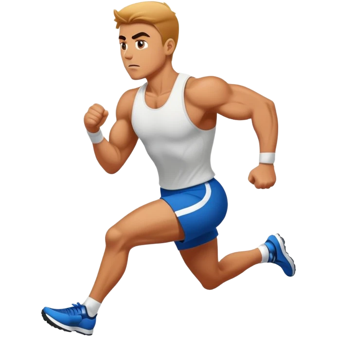 athlete running emoji