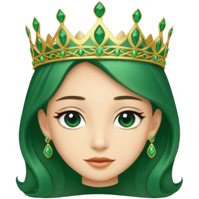 Create me a detailed green Tiara that says Co Owner Lia underneath it emoji