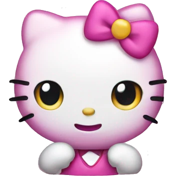 Pink hello kitty emoji
