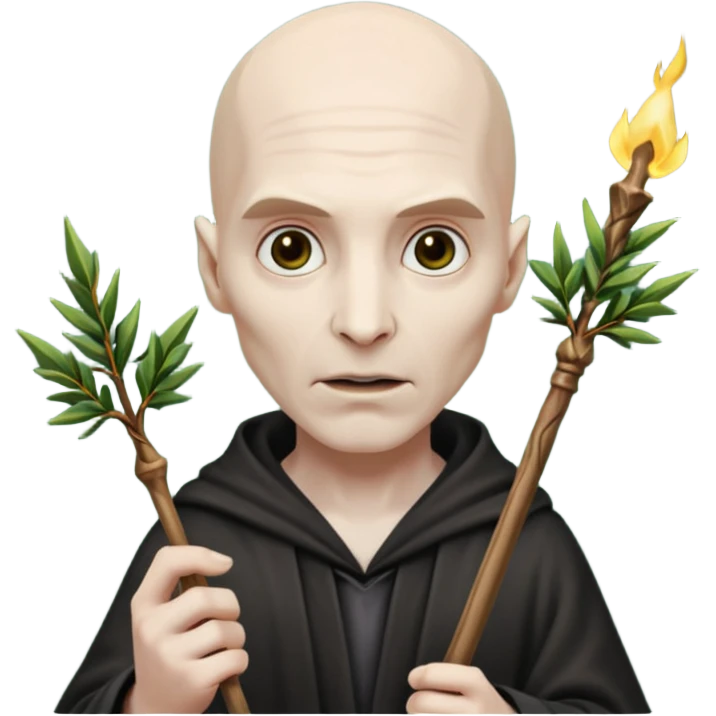 voldemort holding wand emoji