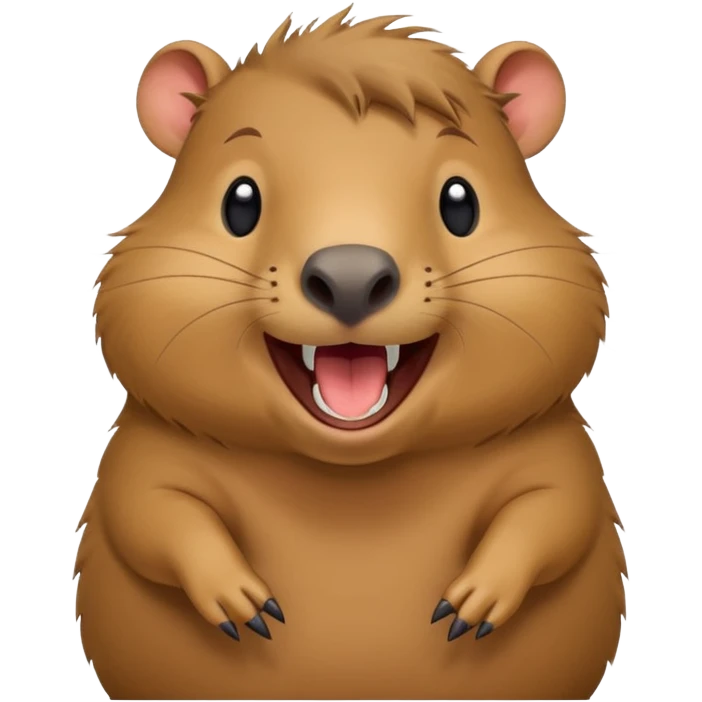 Capybara laughing emoji