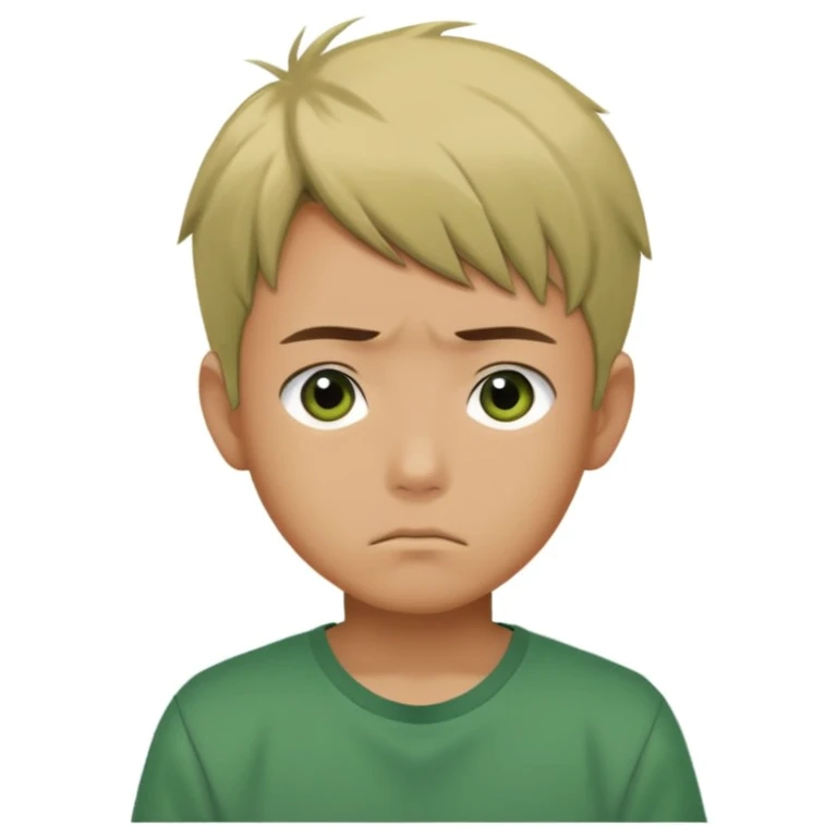 Manga bir bola ormonda yolgiz holatini tasvirlab ber emoji