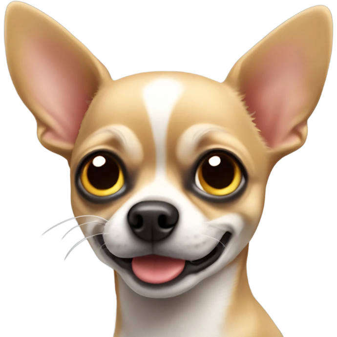 Un perito chihuahua en posición de jugar emoji