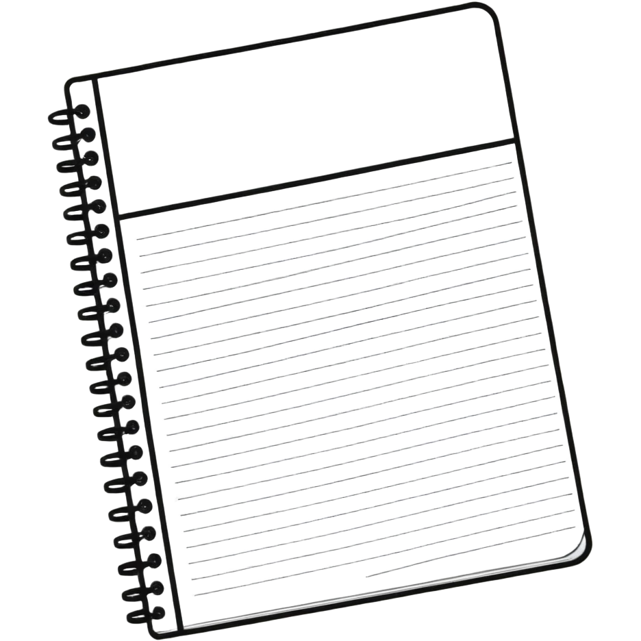 spiral notebook with MAKAR branding emoji