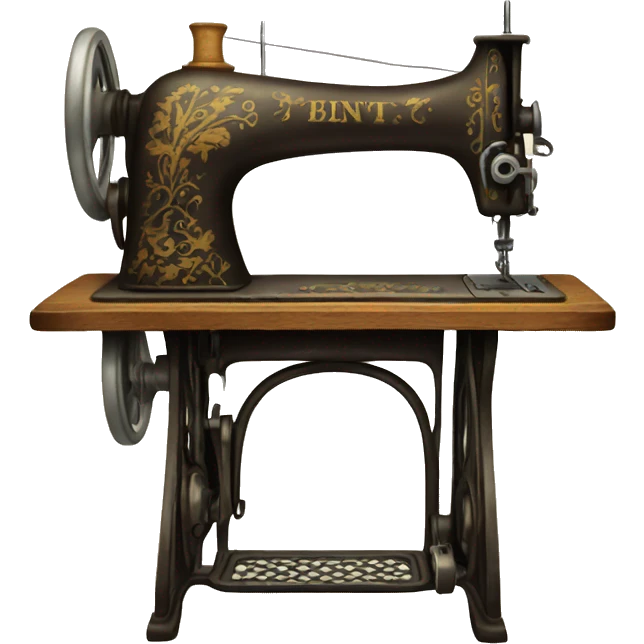 An old sewing machine emoji