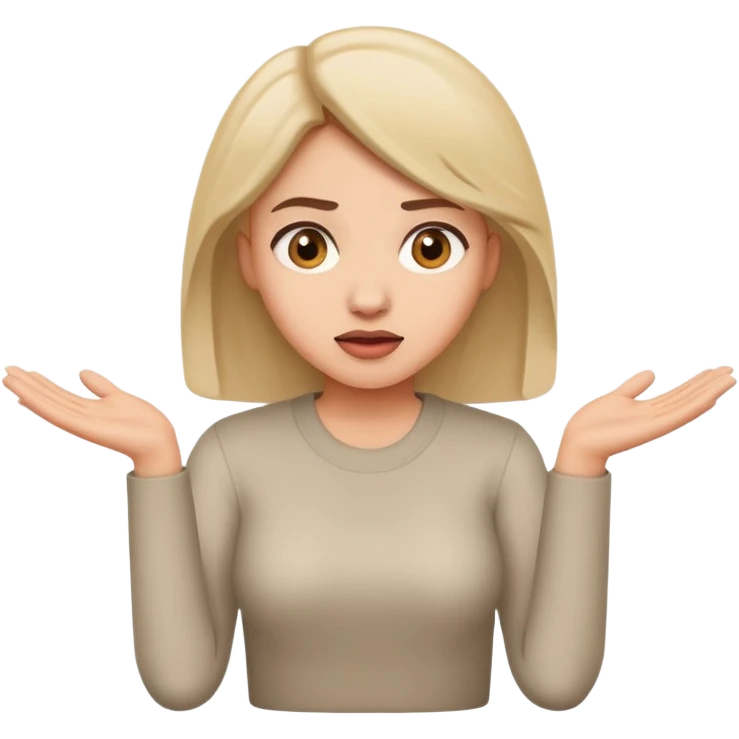 woman shrugging emoji