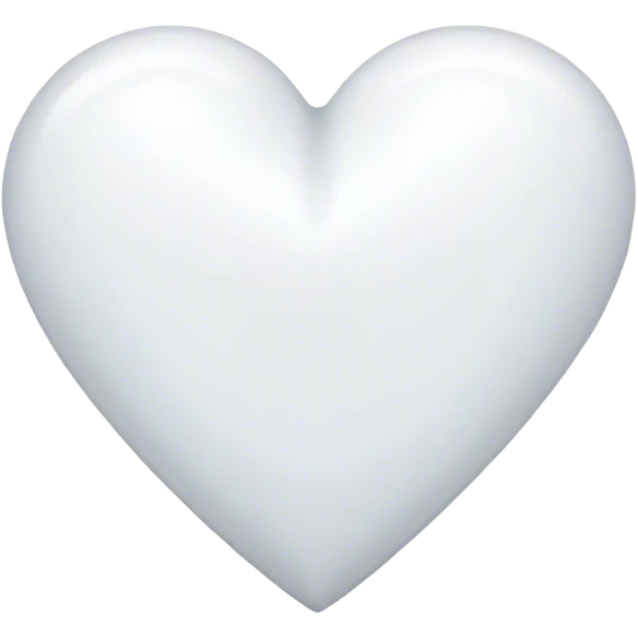 Белое сердечко emoji