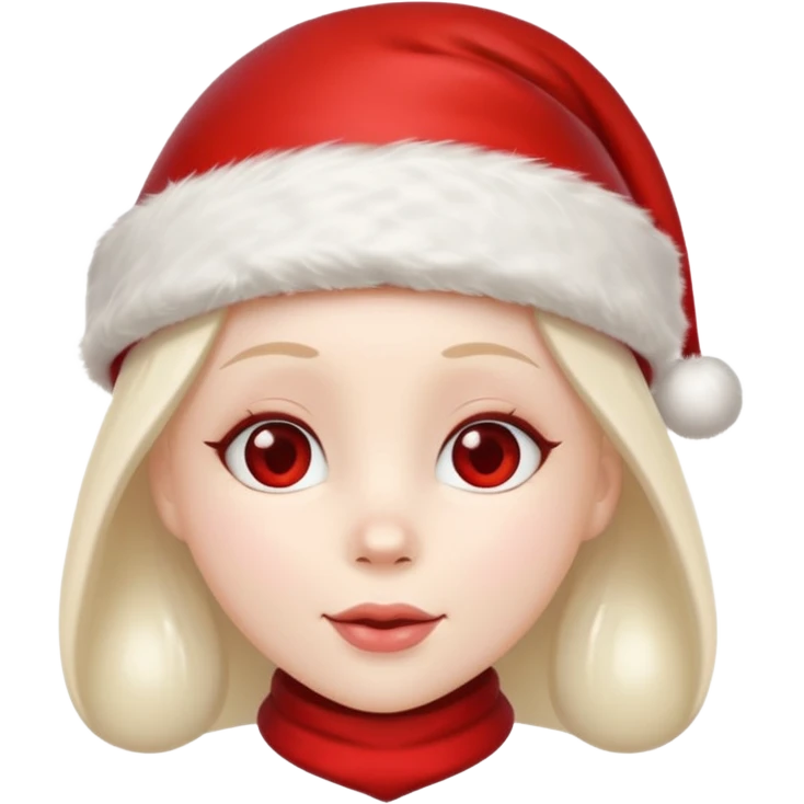 red heart in a santa hat emoji